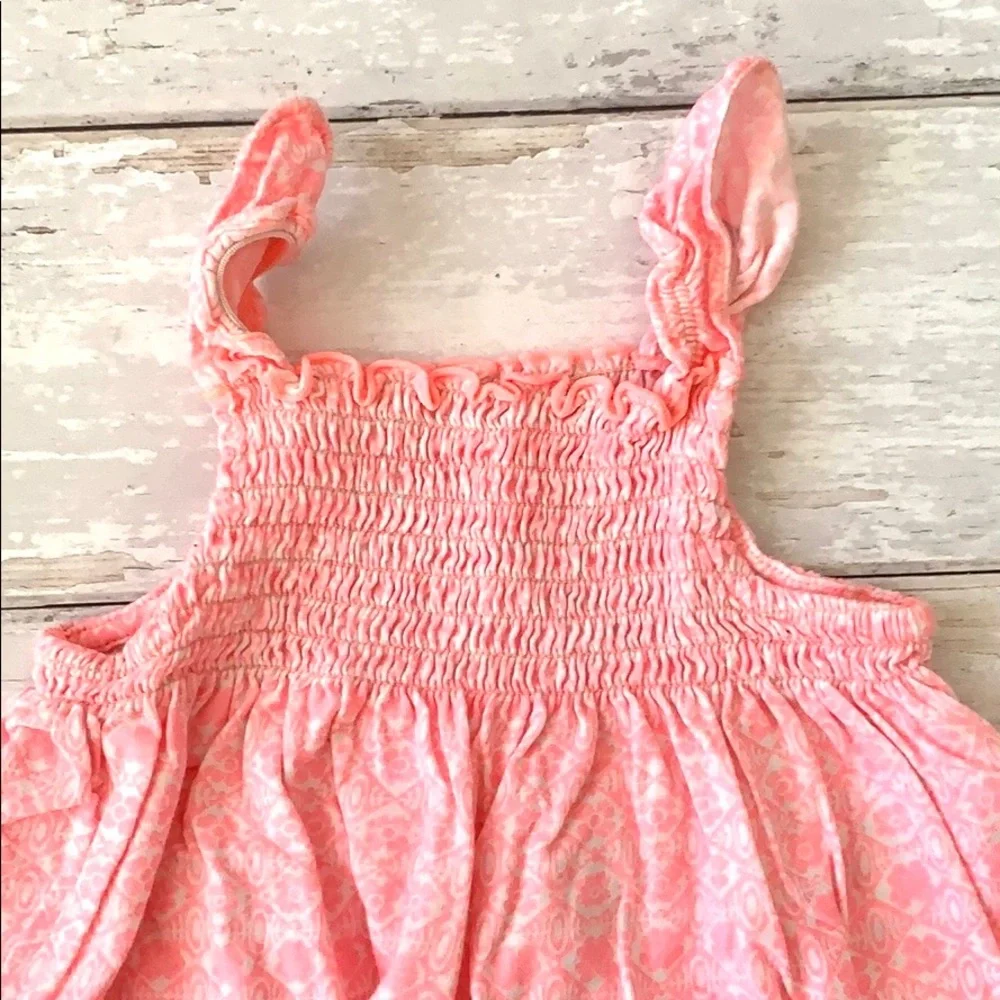 Carters 24m Toddler Girls Shirt Pink Ruffle Tank Baby Kids Floral Print